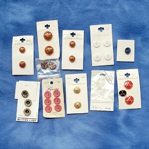 Assorted Buttons - 38 Buttons Of Different Sizes